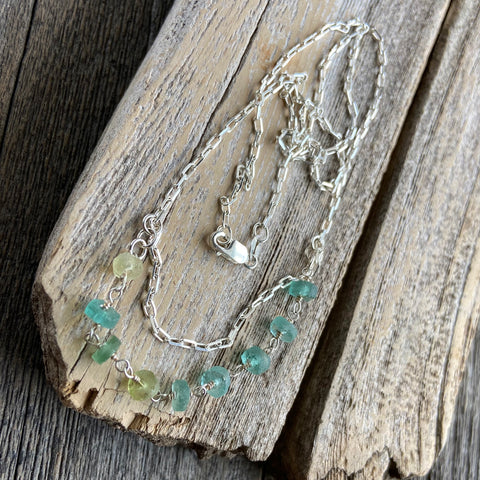 Sea Blue and Green Necklace
